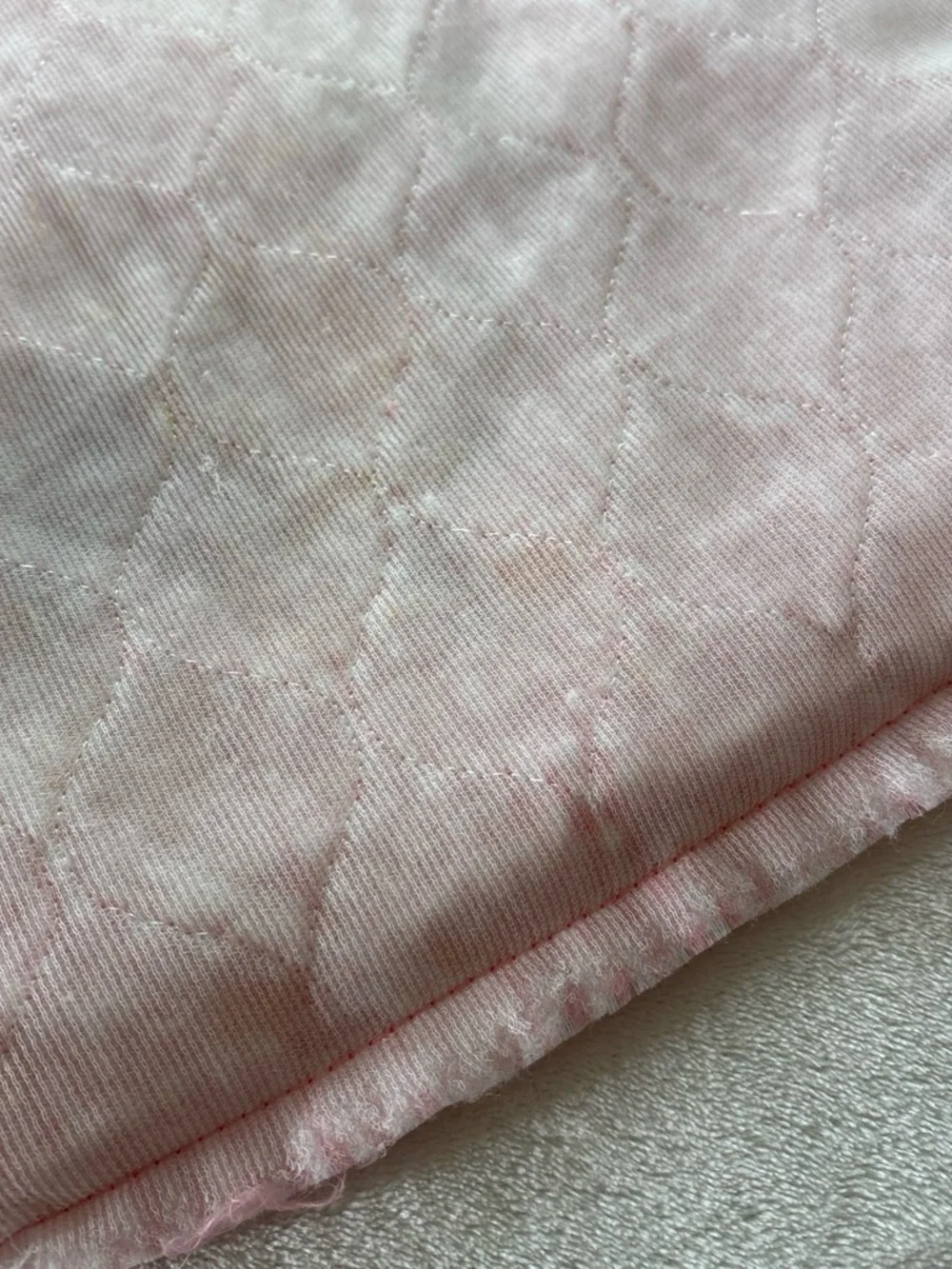 Vintage Handmade Quilted Lace Strawberry Shortcake Tote Bag